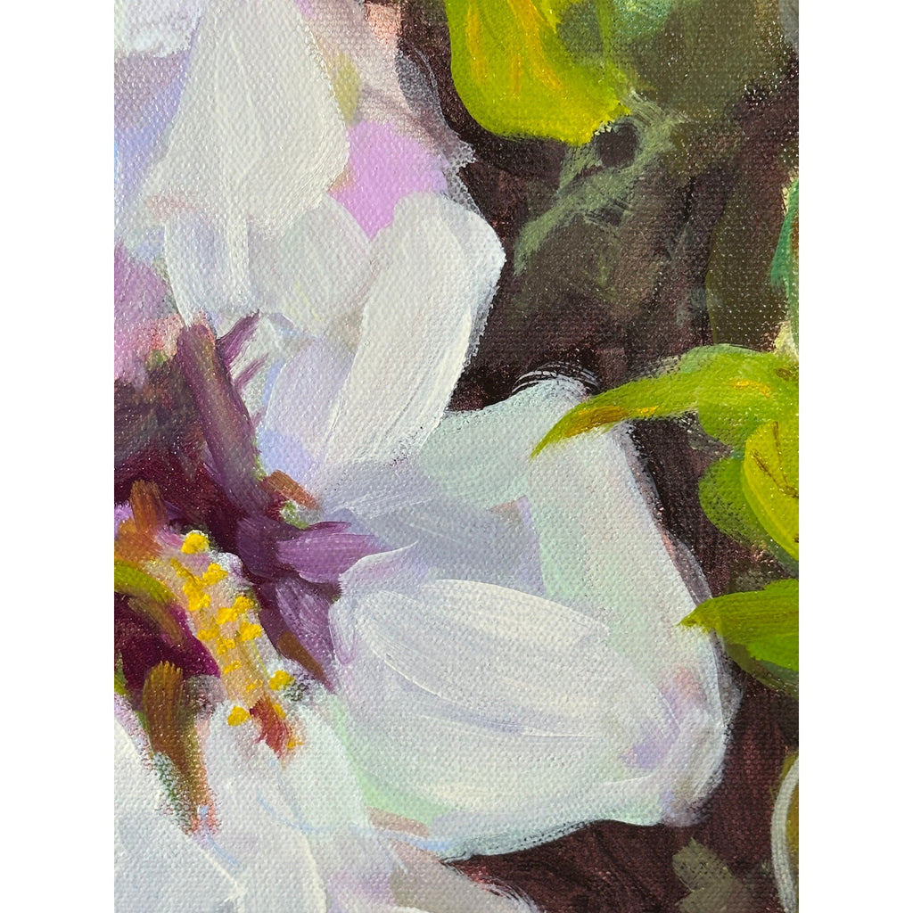 Original Oil Painting 'Waiting for Dusk' 14X18 inches on Gallery Wrapped Canvas