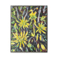 Yellow Fireworks Flowers Canvas Print - Matte Stretched Wall Art