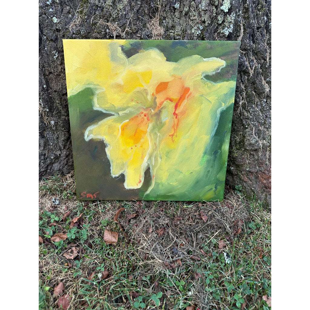 Applauding the Sun, Part III, Oil on Gallery-wrapped Canvas 2X12 inches