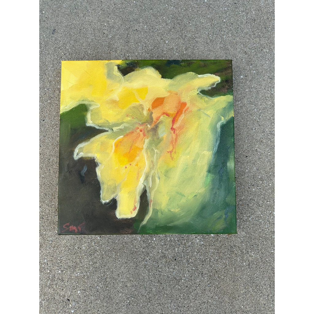 Applauding the Sun, Part III, Oil on Gallery-wrapped Canvas 2X12 inches