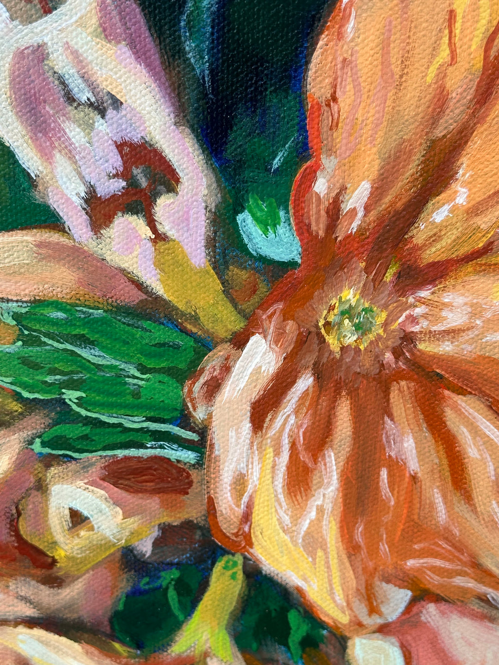 Original Oil Painting 'Dusk on St. Armand's' 14x18 inches on Stretched Gallery Wrapped Canvas