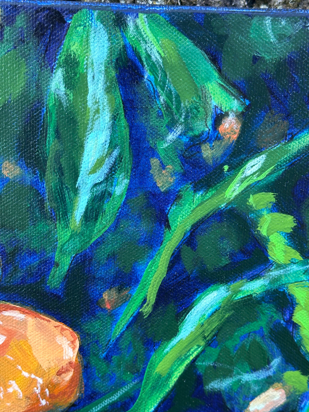 Original Oil Painting 'Dusk on St. Armand's' 14x18 inches on Stretched Gallery Wrapped Canvas
