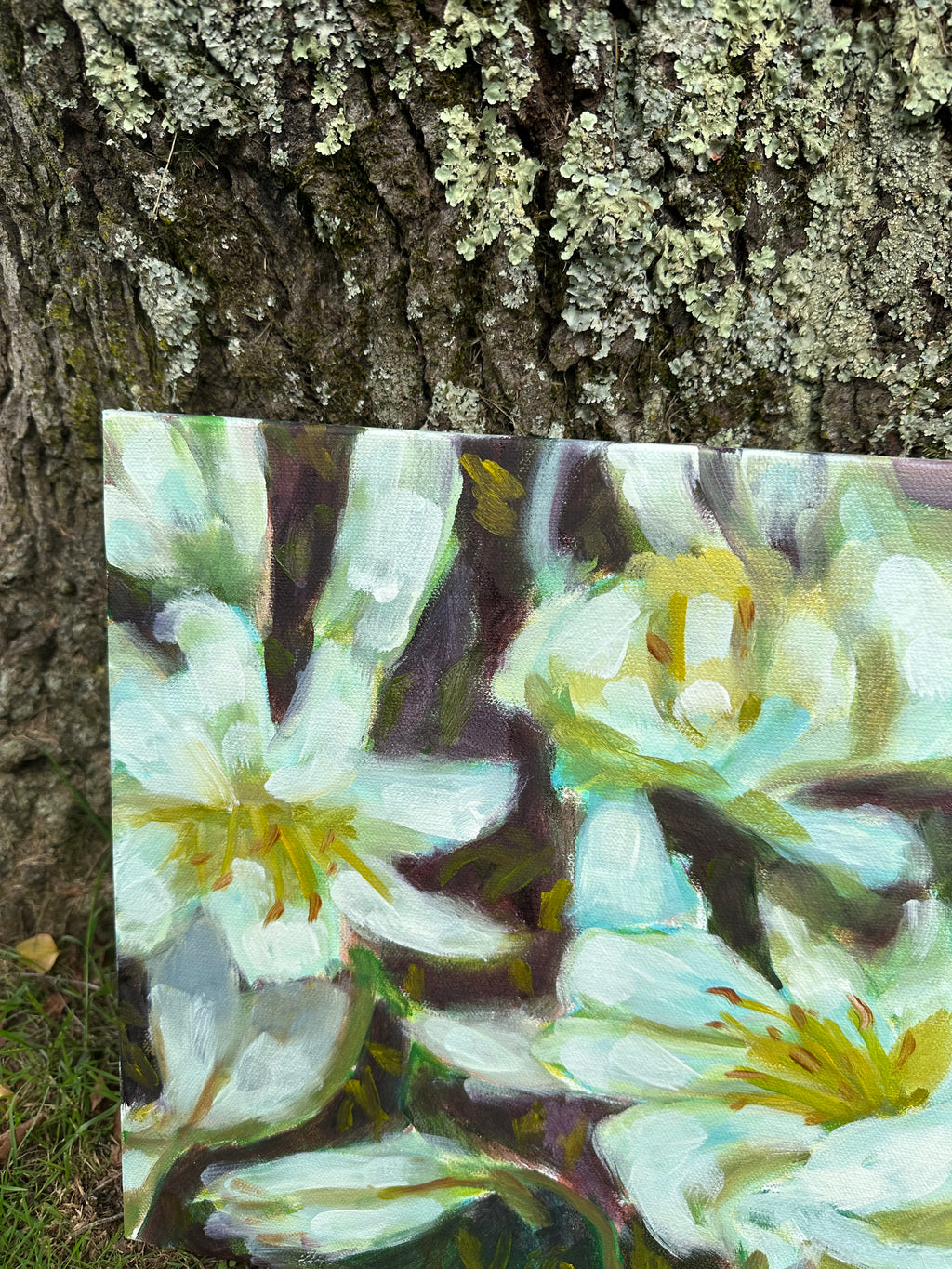 Original Oil Painting on Canvas 'Casablanca Lilies Study #2' 12X16 inches