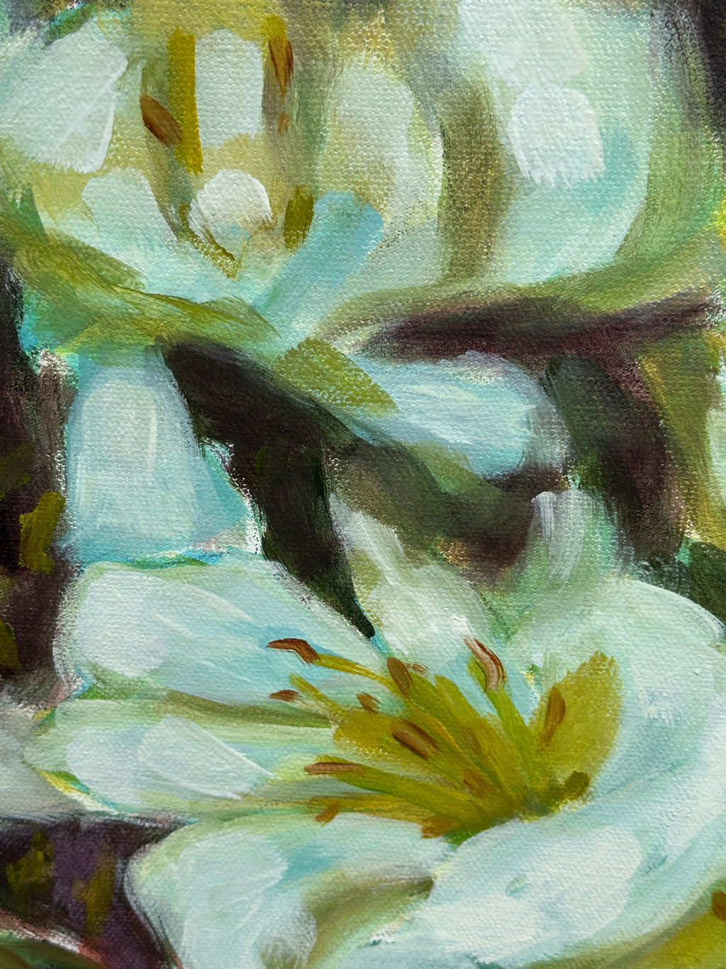 Original Oil Painting on Canvas 'Casablanca Lilies Study #2' 12X16 inches