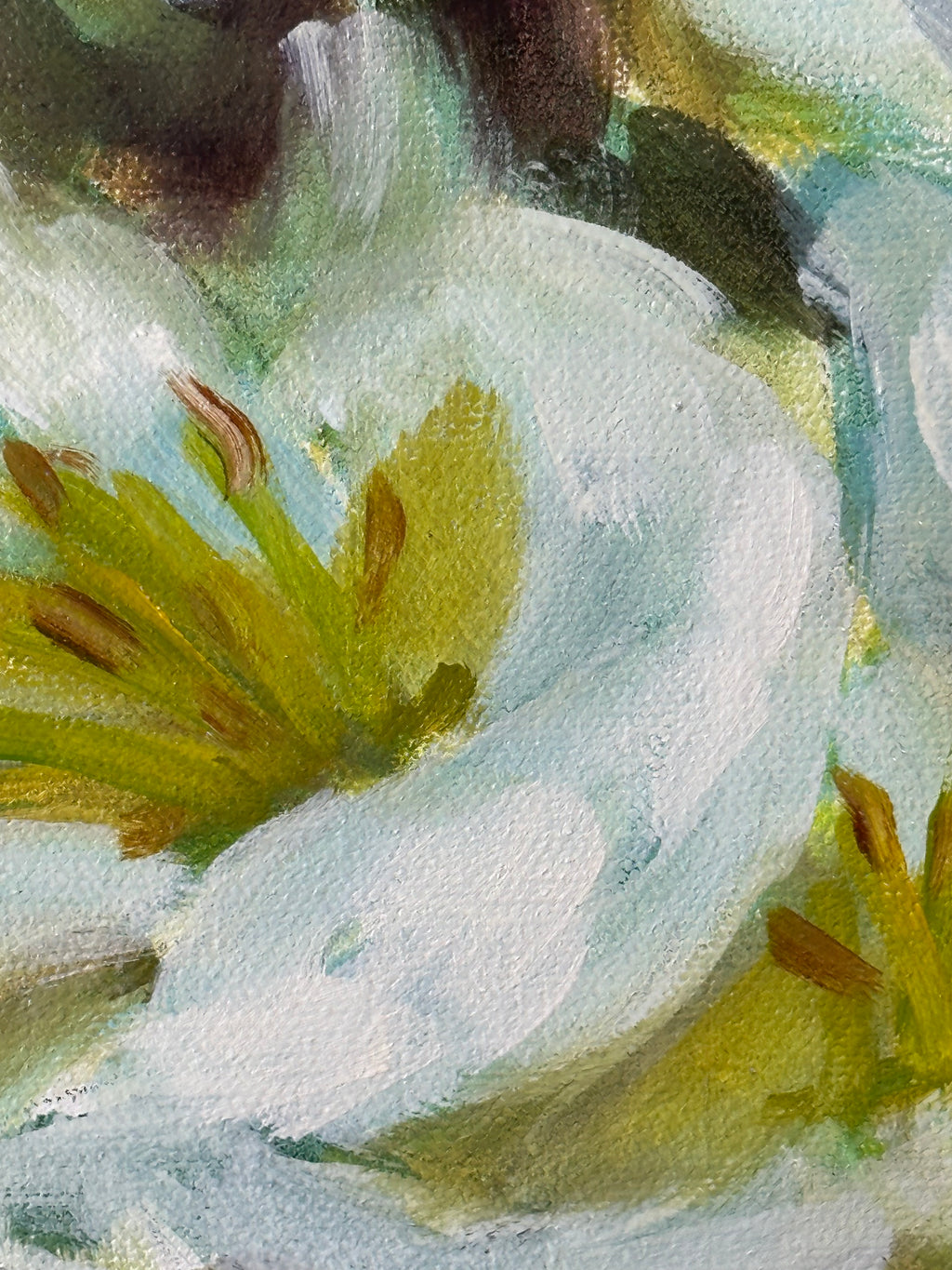 Original Oil Painting on Canvas 'Casablanca Lilies Study #2' 12X16 inches