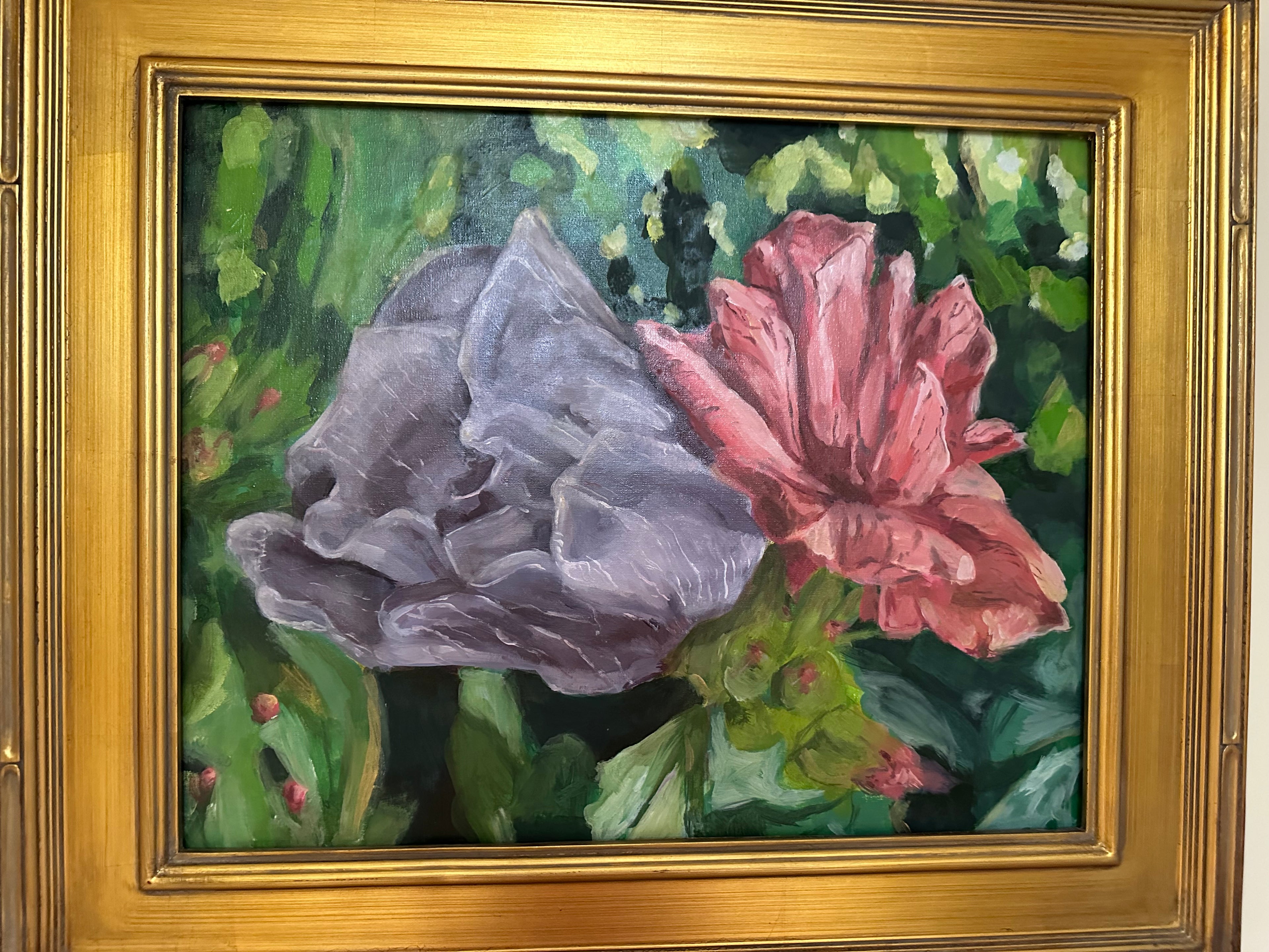 Original Oil on Linen Panel Painting 'Summer Blooms' 16X20 inches