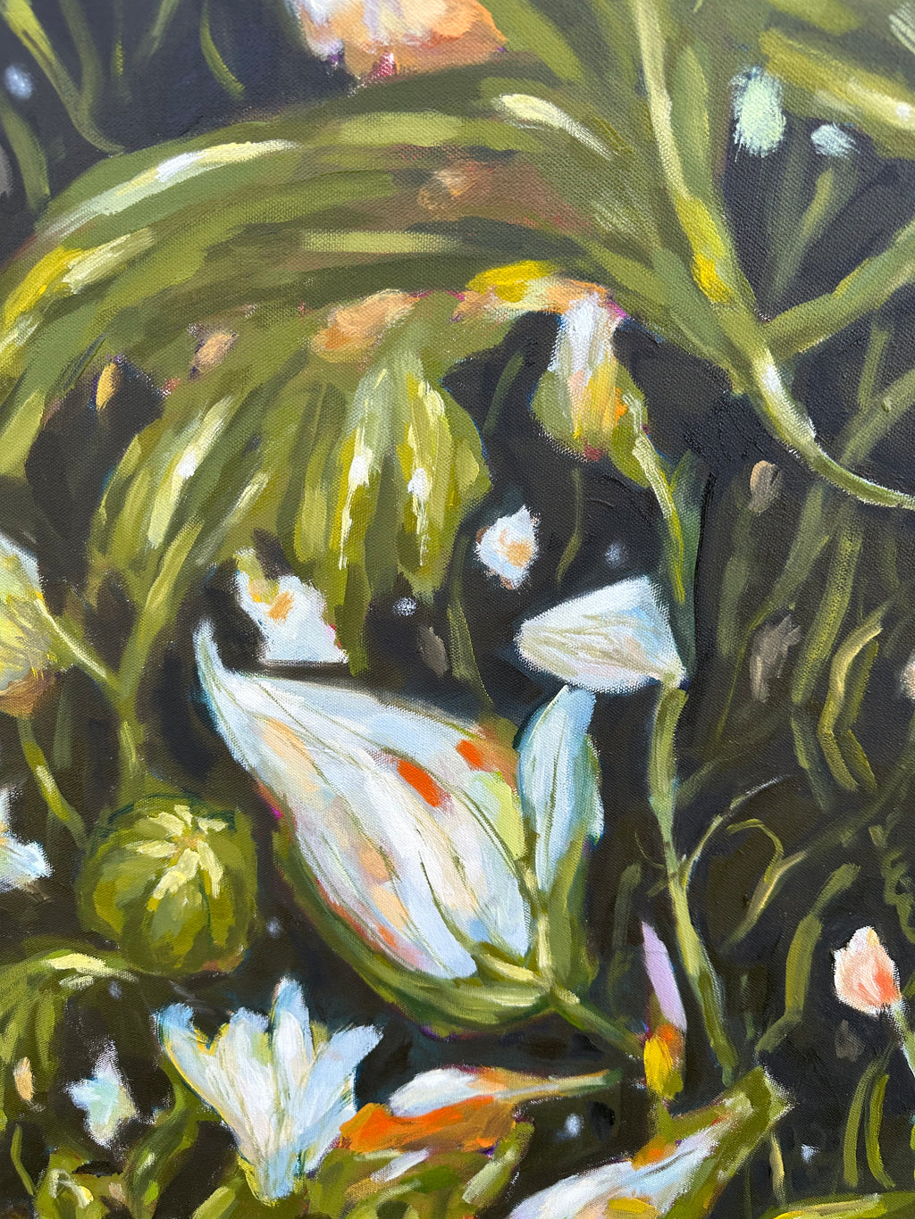 Oil on Canvas 'Dreaming in Moonlight' 30x40 Inches