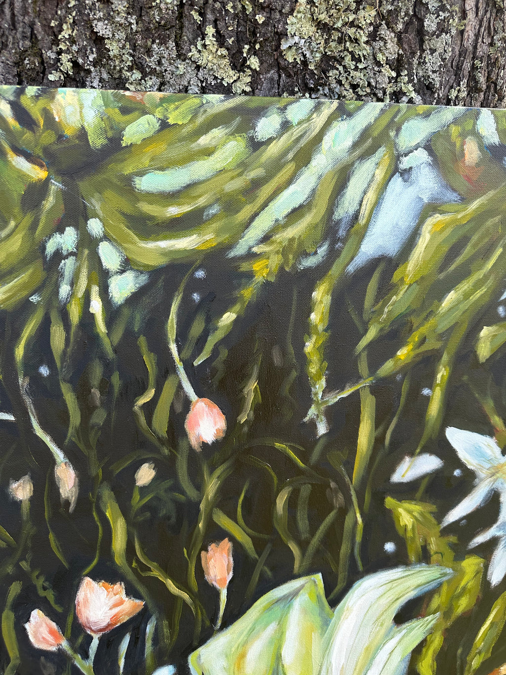 Oil on Canvas 'Dreaming in Moonlight' 30x40 Inches