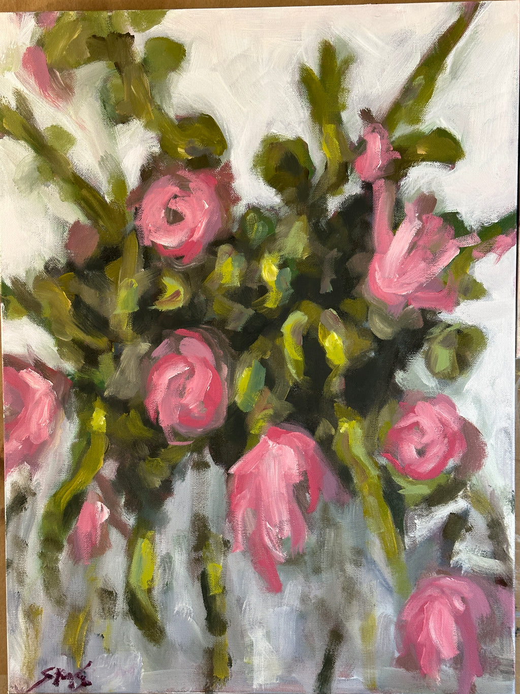 Oil on Canvas 18x24 inches, 'Greeting Spring #1'