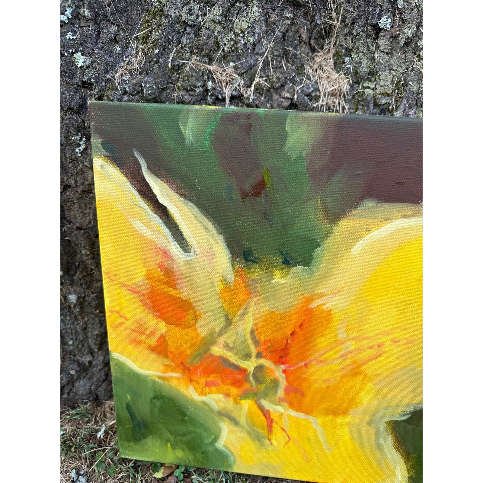 Original Oil Painting 'Applauding the Sun, Part IV' 12x12 inches on Gallery-wrapped Canvas