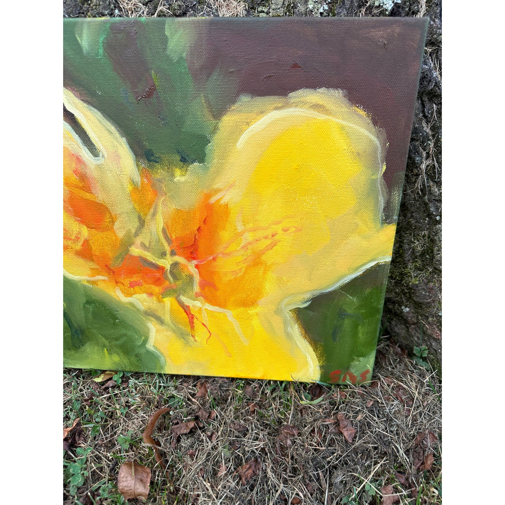 Original Oil Painting 'Applauding the Sun, Part IV' 12x12 inches on Gallery-wrapped Canvas